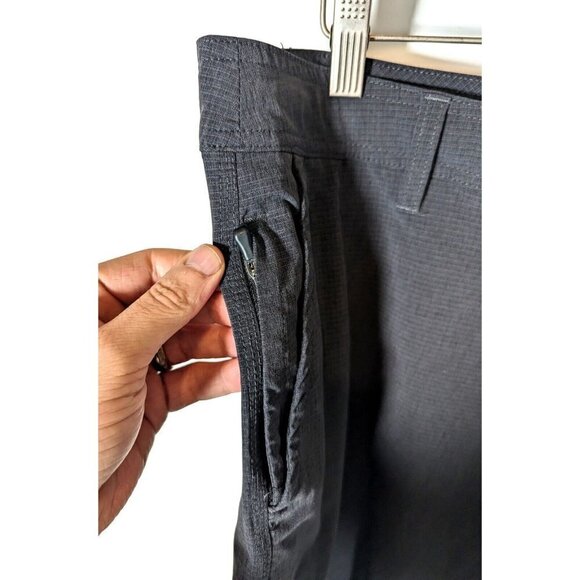 Hang Ten Board Shorts Mens 34 Ripstop Charcoal Gray Quick Dry Surf Swim Trunks - Picture 6 of 7